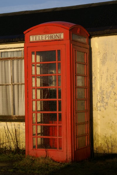 Telephone Box Outside Old Shop      U00a9 Mike Pennington Cc