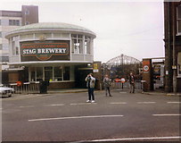 TQ2075 : Watney Combe Reid - the Stag Brewery, Mortlake 1989 by Stephen Williams