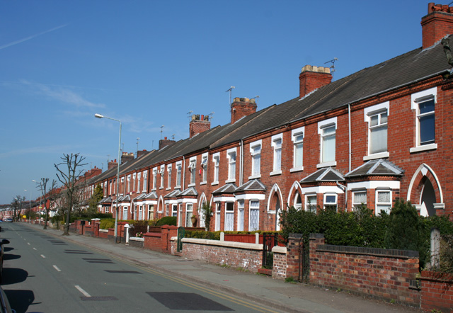 Terraced houses, Ruskin Road, Crewe:: OS grid SJ7054 :: Geograph ...