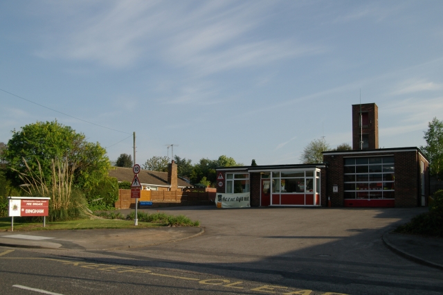 near to Bingham, Nottinghamshire, Great Britain. Bingham Fire Station