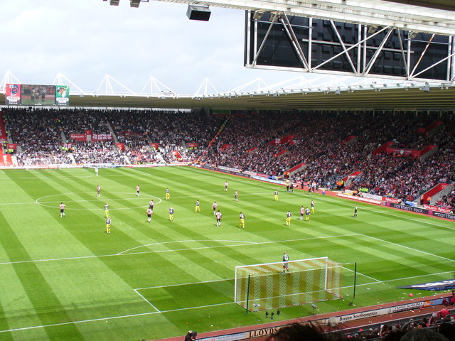 Match-day at St Mary's Stadium © Colin Smith cc-by-sa\/2.0 :: Geograph Britain and Ireland