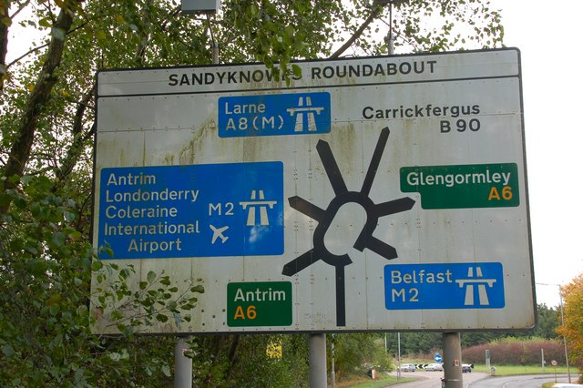 Uk Roundabout Sign