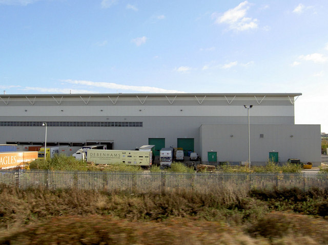 Debenhams warehouse Peterborough (C) Steve Fareham :: Geograph Britain ...