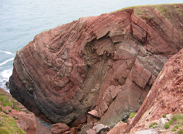 tectonic plate folding