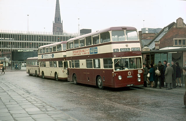 The old Pool Meadow Bus Station Everything visible here except the spire of 