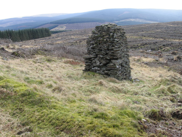 Cairn Beside Forest Track Chris Wimbush Geograph Britain And Ireland