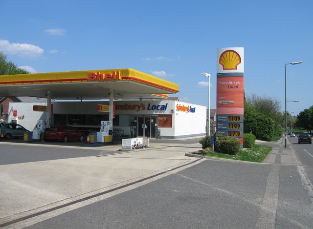 shell-garage-stock-photo-alamy