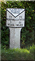 Metal milepost, Hampton Bishop