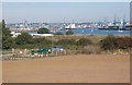 Field overlooking the river towards Ipswich