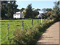 Approaching Wherstead along the track from the church