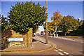 Junction of Blagdens Lane with High Street, London N14