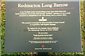 ST9397 : Rodmarton Long Barrow Notice board by Michael Murray