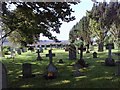 Churchyard looking west