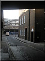 Looking down Vine Street towards The Crescent