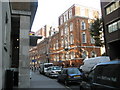 Looking up Jewry Street towards the junction with India Street