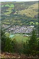 Looking down on Aberfan