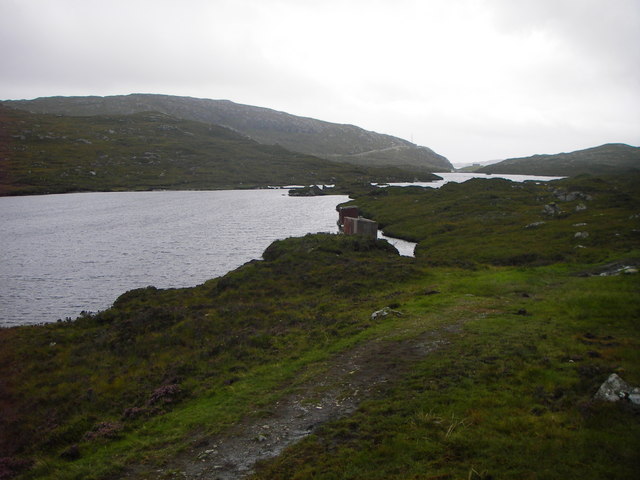Fishing huts at Lochannan Lacasdail