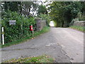 Bridge over the disused railway at Fencote station