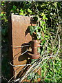 Iron gate post