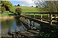 SP3916 : Footbridge over the River Evenlode by Philip Halling