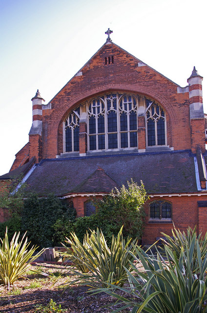West wall of St Andrew's Church, Chase Side, London N14