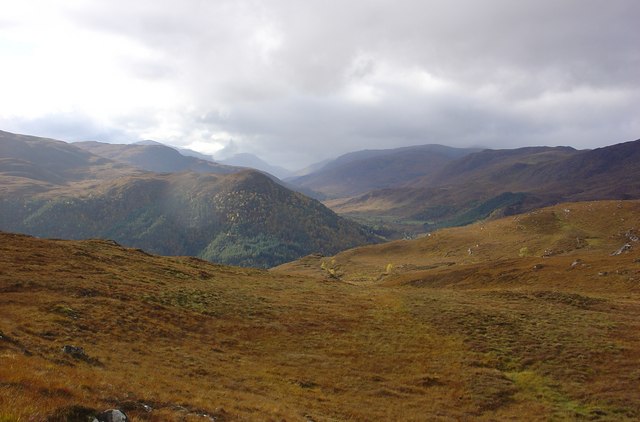 West from Balmore Forest (No trees), up Glen Cannich