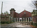 Entrance to sewage work off Spring Lane