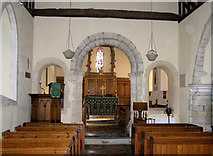 SU9309 : St Margaret's Church interior, Eartham by Kevin Gordon