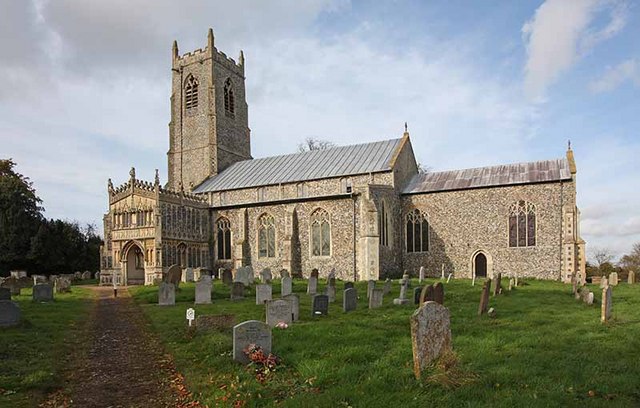 St Mary's Church, Pulham St Mary,... © John Salmon :: Geograph Britain ...