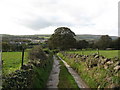 Bridleway and farm road near Kelcliffe