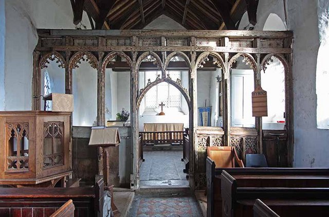 St Margaret's Church, Hardwick, Norfolk - Screen