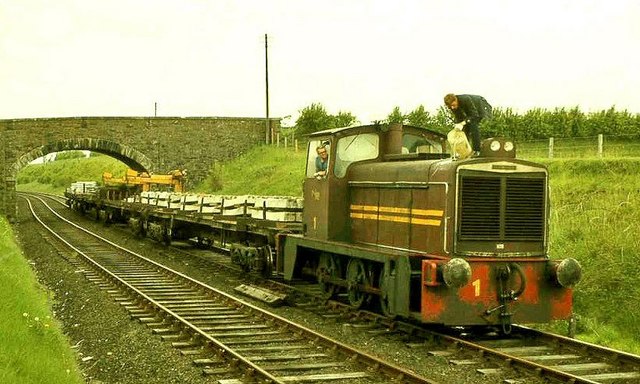 Broken-down train at Ballyrobert