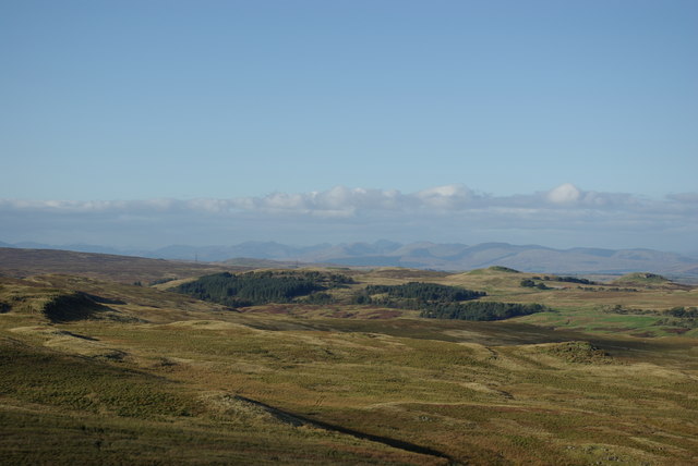 Moorland view from Lairdside Hill