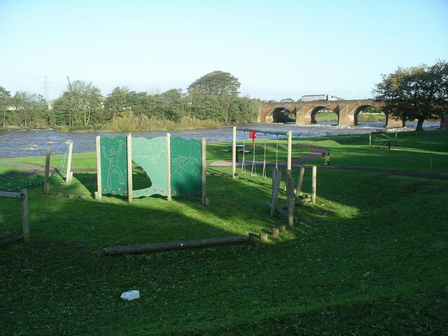 Playground beside the River Esk