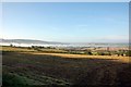 View over the valley across the fields