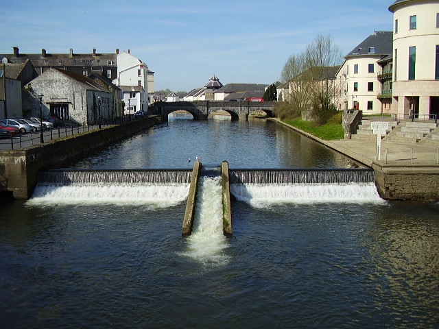 Weir on the River Cleddau at Haverfordwest
