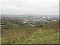 On Pur Down, looking S over the M32 towards the Eastgate Centre