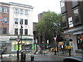 Roadworks outside Covent Garden Tube Station