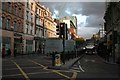 Looking down the Pentonville Road at sunset