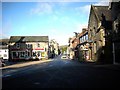 The centre of Langholm on a sunny Autumn morning.