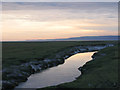 SD3576 : Channel in Cartmel Sands at dusk by Stephen Craven