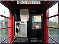 What a phone box looked like inside