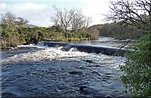 NG4148 : Weir on the River Snizort by John Allan