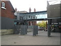 Walkway between buildings within Portsmouth University Students Union