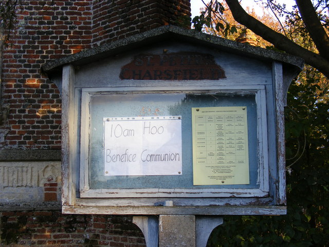 St Peter's Church Notice Board,Charsfield
