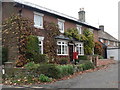 Bishopstone: old post office and postbox № SP5 244, Croucheston