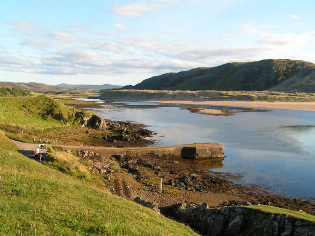 Bettyhill Pier and the River Naver © Bob Jones :: Geograph Britain and ...