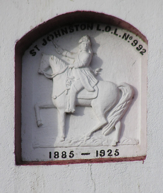 Plaque, St Johnston Orange Hall