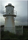 ST3382 : East Usk Lighthouse by Simon Huguet