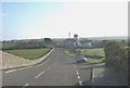 The road to Ty Croes Station west of Melin y Bont and the Queen